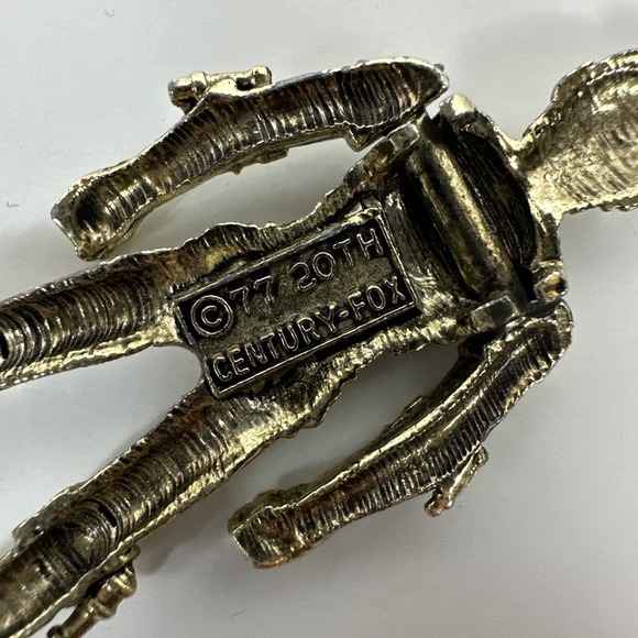 VTG 1977 Star Wars C3PO Necklace Pendant Charm 20th Century Fox Original RARE - Picture 4 of 5